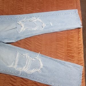 Light Blue Distressed Jeans